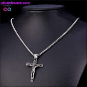 Religiöse Jesus-Kreuz-Halskette für Männer 2019 New Fashion Gold - plusminusco.com