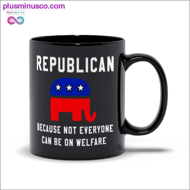 共和党、誰もが生活保護を受けられるわけではないから 黒マグカップ - plusminusco.com