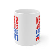 Republican Gifts, Republican Elephant Mug, Never Apologize For Being Right, Gift For Republican, Republican Dad, Conservative Patriot Mug - plusminusco.com