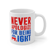 Republikanische Geschenke, republikanischer Elefantenbecher, entschuldigen Sie sich nie dafür, Recht zu haben, Geschenk für Republikaner, republikanischer Vater, konservativer Patriot-Becher – plusminusco.com