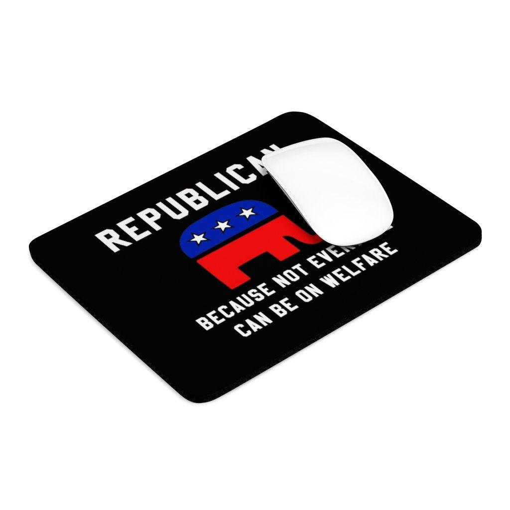 Republican Mouse Pad, Elephant, Politics, Political, Desk Accessories, Square Mouse Pad, Personalized Customized Mouse Pad - plusminusco.com