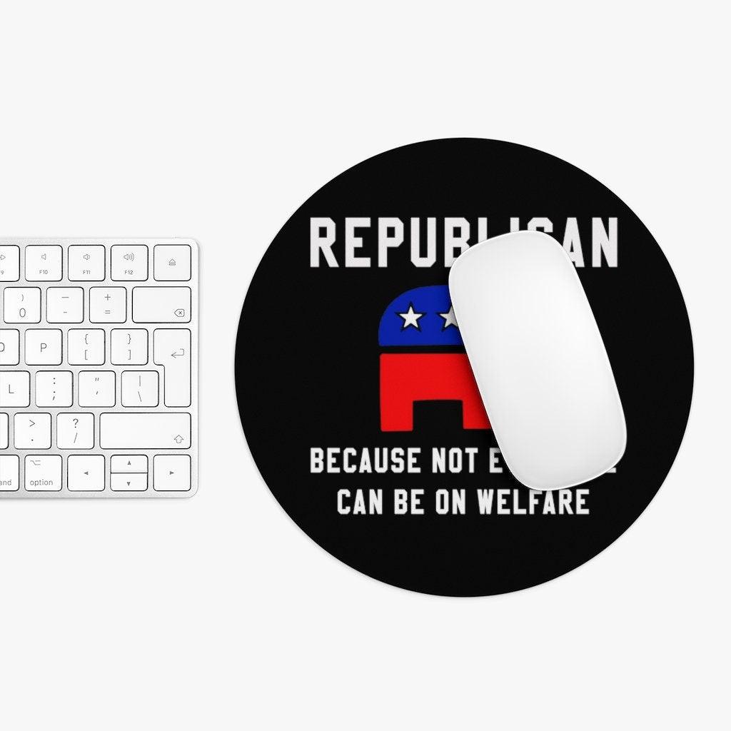 Republican Mouse Pad, Elephant, Politics, Political, Desk Accessories, Square Mouse Pad, Personalized Customized Mouse Pad - plusminusco.com