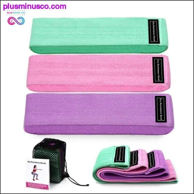 Resistance Bands 3-Piece Set Fitness Rubber Bands Expander - plusminusco.com