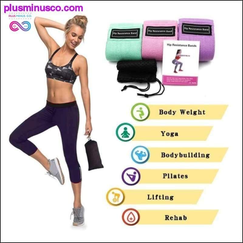 Resistance Bands 3-Piece Set Fitness Rubber Bands Expander - plusminusco.com