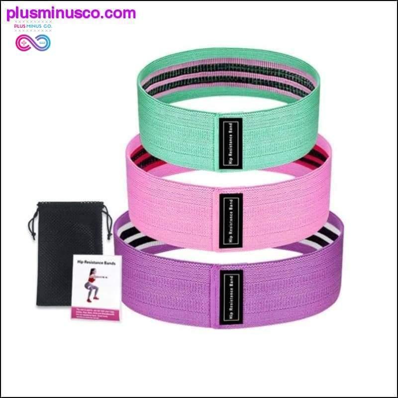 Resistance Bands 3-Piece Set Fitness Rubber Bands Expander - plusminusco.com