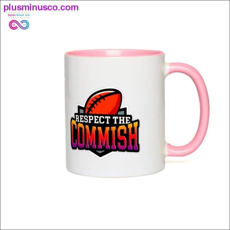 Respect the Commish Accent Mugs - plusminusco.com