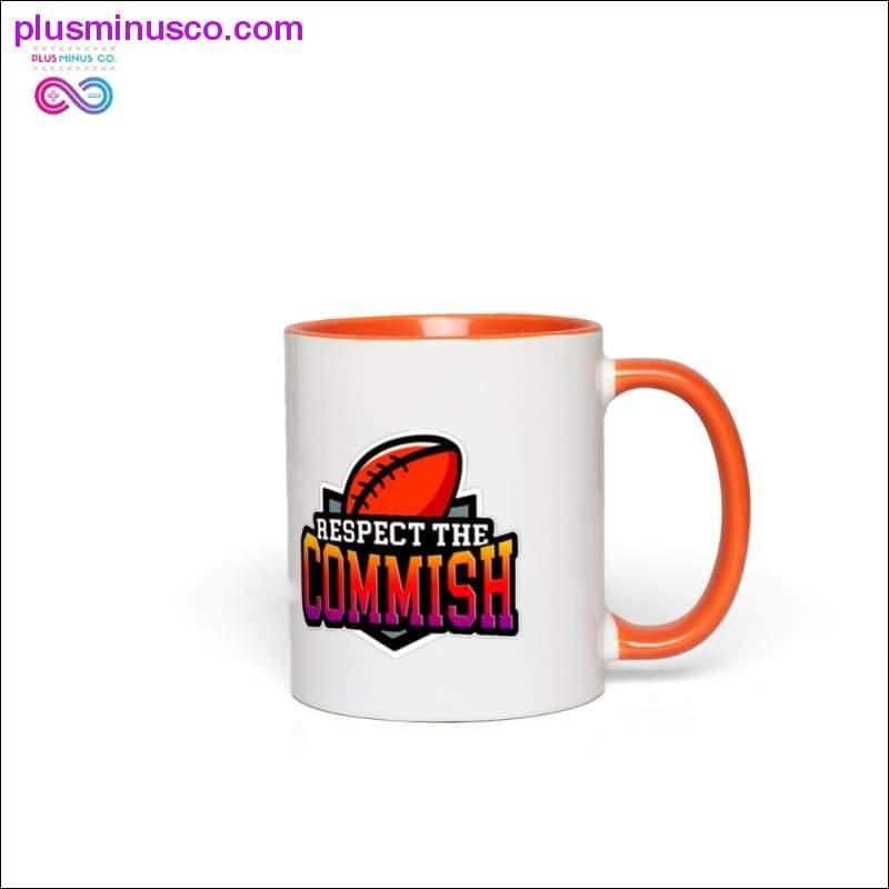 Respect the Commish Accent Mugs - plusminusco.com