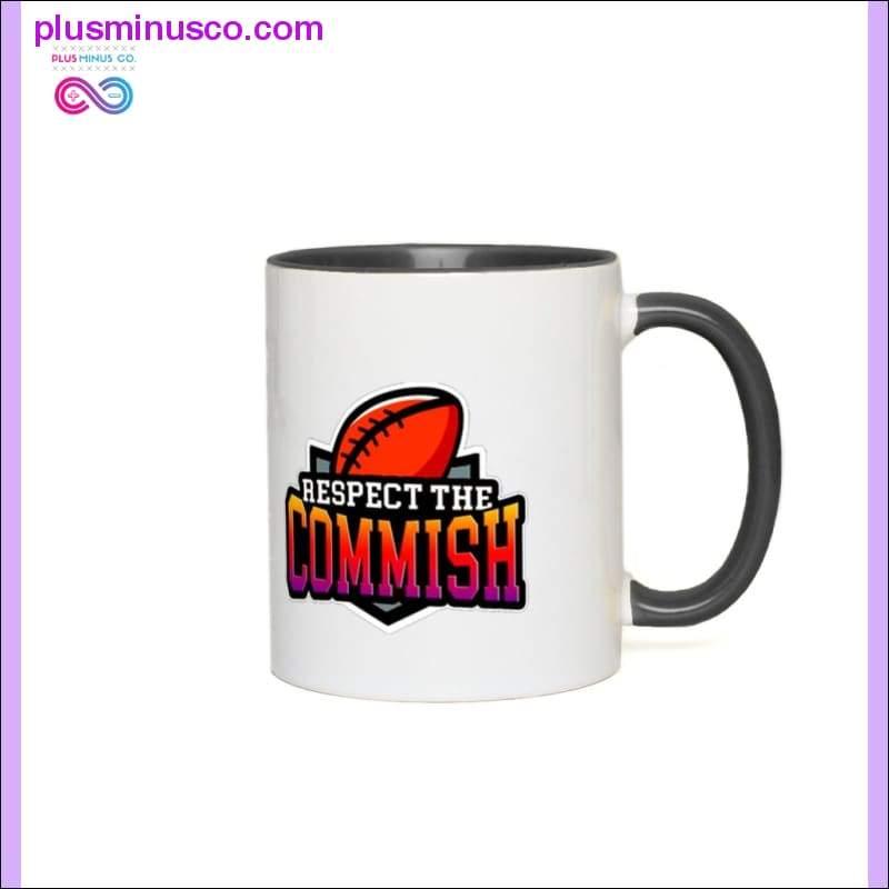 Respect the Commish Accent Mugs - plusminusco.com