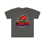 Respect The Commish T-Shirt, Football Tshirt, Football Gift For Men, Fantasy Football Tee Shirt, Commissioner Shirt,Fantasy Football Draft - plusminusco.com