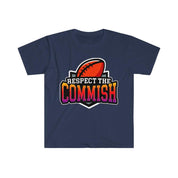 Respect The Commish T-Shirt, Football Tshirt, Football Gift For Men, Fantasy Football Tee Shirt, Commissioner Shirt,Fantasy Football Draft - plusminusco.com
