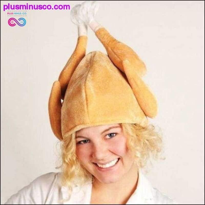 ROASTED TURKEY HAT Thanksgiving Costume Roast Chicken Raw - plusminusco.com