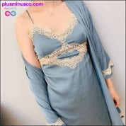 Robe & Gown Sets Sexy Lace Sleep Lounge Pijama - plusminusco.com