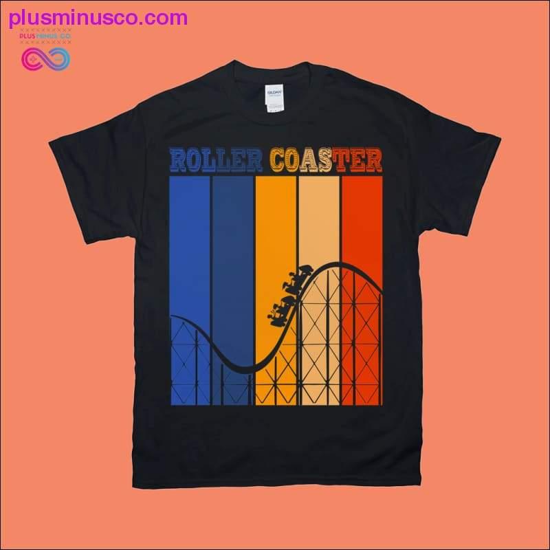 Roller Coaster | Vertical Stripes | Sunset T-Shirts - plusminusco.com