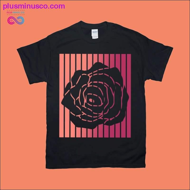 Rosa rosa | Retro Sunset T-skjorter - plusminusco.com