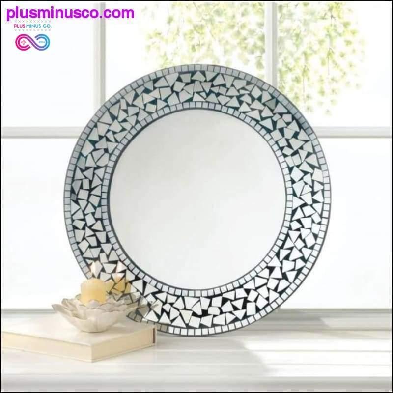 Yuvarlak Mozaik Duvar Aynası || PlusMinusco.Com - plusminusco.com