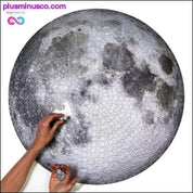 Round Puzzle Moon/ Earth Puzzle 1000 Pieces Difficult For - plusminusco.com