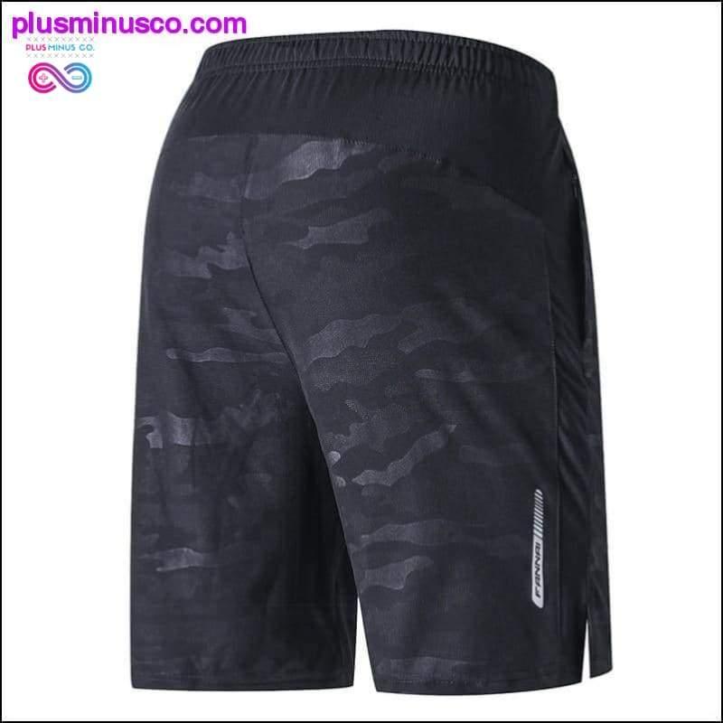 Pantalones cortos para correr Hombres Pantalones cortos Crossfit Secado rápido Hombres Fitness - plusminusco.com