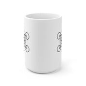 Sacred Geometry, Metatrons Cube Mugs , Sacred Geometry Art White Ceramic Mug - plusminusco.com