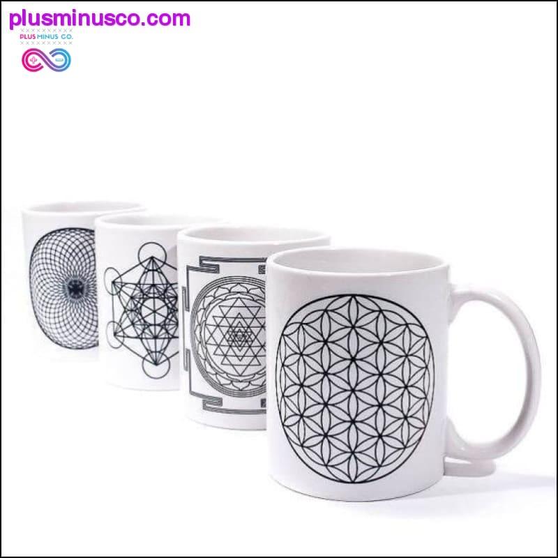 Heilög rúmfræði mugs | Blóm lífsins, Metatron's Cube, - plusminusco.com