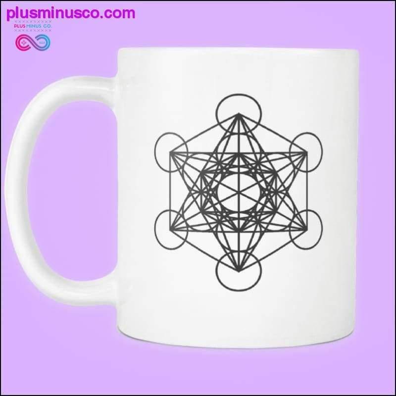 Tazze con geometria sacra | Fiore della Vita, Cubo di Metatron, - plusminusco.com