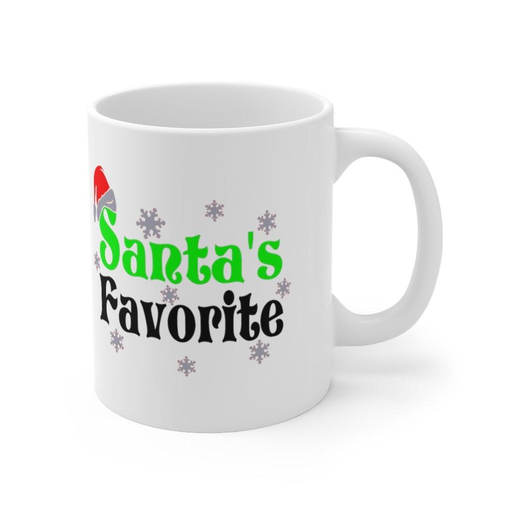 Santa's Favorite Hrnek, Legrační vánoční hrnek, vánoční hrnek, vánoční hrnek, sváteční hrnek, vánoční hrnek dárek, vánoční mikulášský hrnek. - plusminusco.com