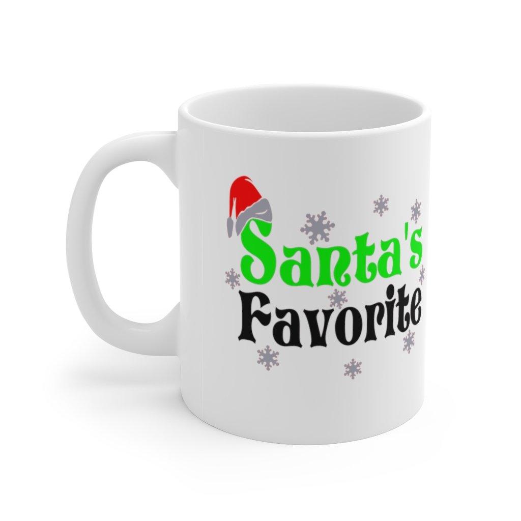 Santa's Favorite Hrnek, Legrační vánoční hrnek, vánoční hrnek, vánoční hrnek, sváteční hrnek, vánoční hrnek dárek, vánoční mikulášský hrnek. - plusminusco.com