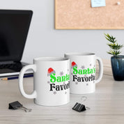 Santa's Favorite Mug, Funny Christmas Mug, Christmas Mug, Christmas Mug, Holiday Mug, Christmas Mug Gift, Christmas Santa Mug. - plusminusco.com
