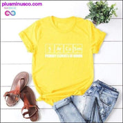 Sarkasms ar burtu apdruku T-krekls Liela izmēra Casual Summer Short - plusminusco.com