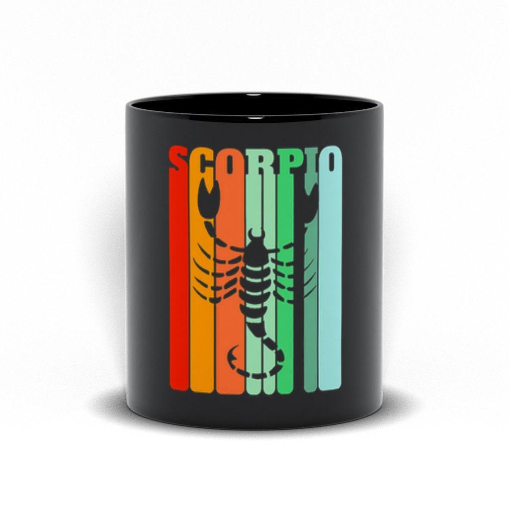 Scorpio Black Mug || Scorpio Woman Mug || Scorpio Queen Mug || Classic Scorpio Mug || Scorpio Red, Orange, Green And Black Mug || October - plusminusco.com