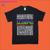 Scorpio Black T-Shirts - plusminusco.com