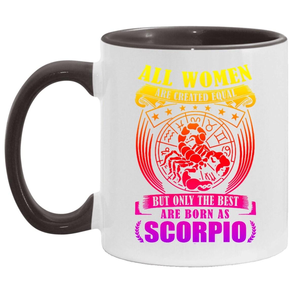 Scorpio Muki, Scorpio White Muki || Parhaat naiset syntyvät Skorpioniksi || Marraskuu Syntynyt || Skorpioni naisten muki, Scorpio kahvimuki - plusminusco.com
