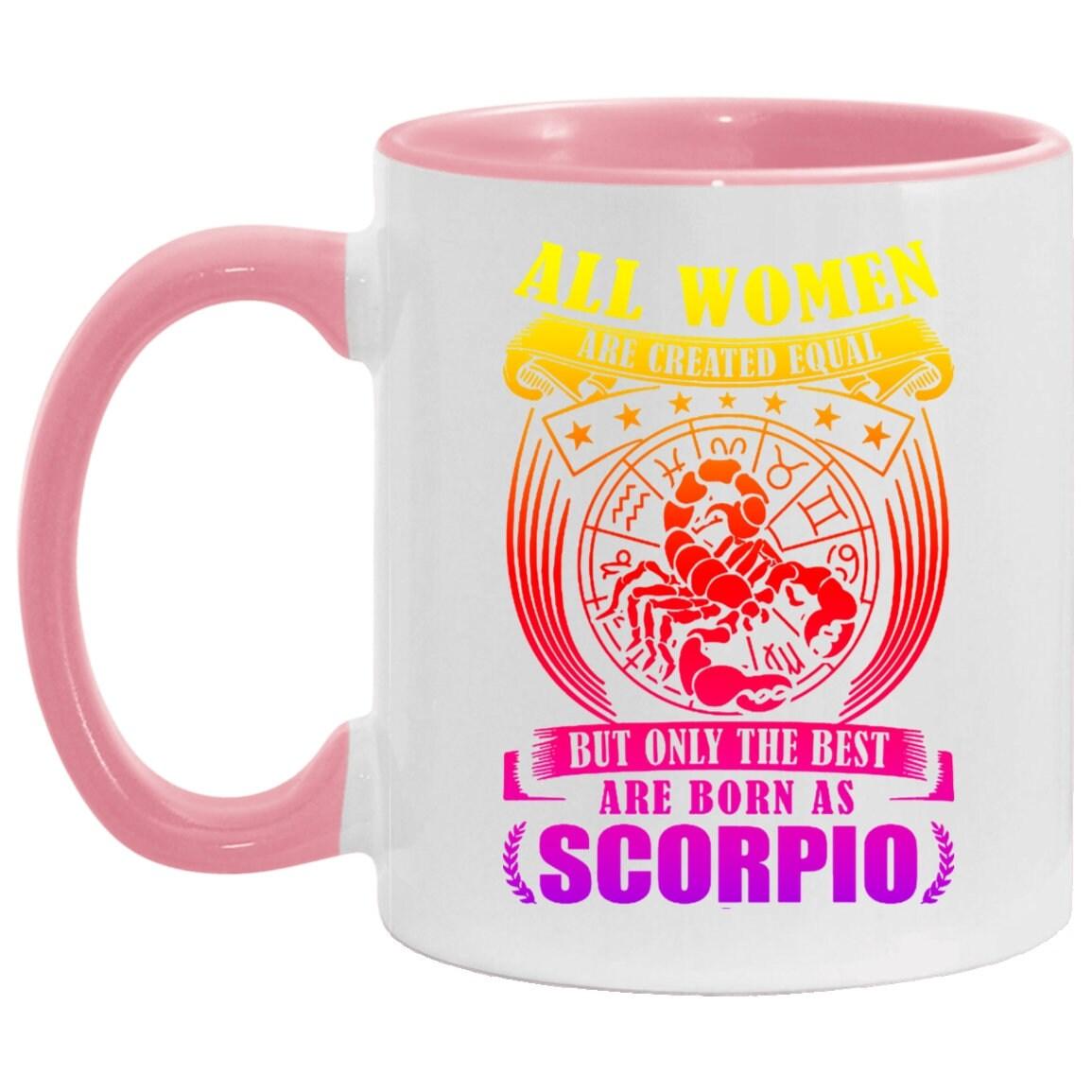 Scorpio Muki, Scorpio White Muki || Parhaat naiset syntyvät Skorpioniksi || Marraskuu Syntynyt || Skorpioni naisten muki, Scorpio kahvimuki - plusminusco.com