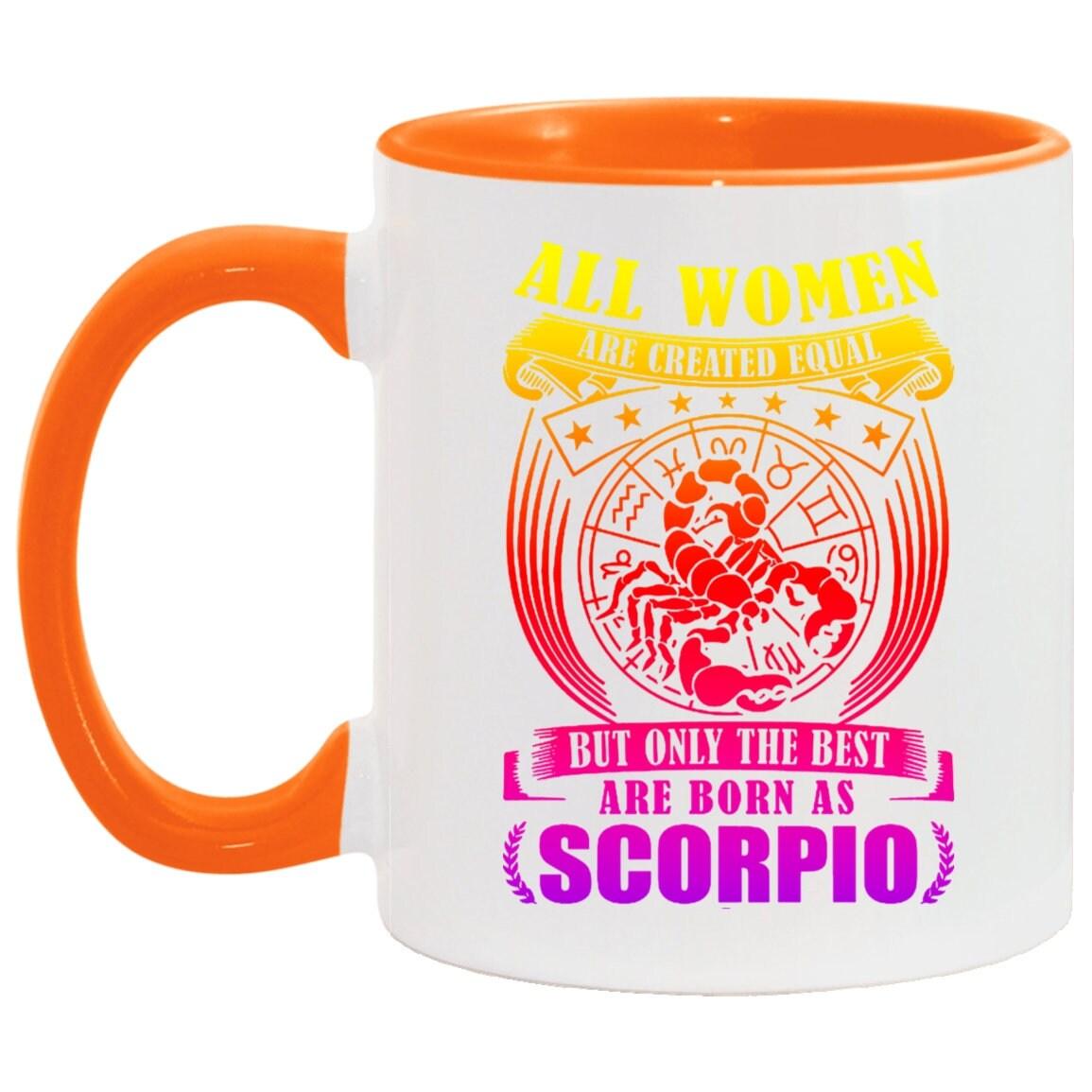 Hrnek Scorpio, Hrnek Scorpio bílý || Nejlepší ženy se rodí Štír || Listopad Narozen || Hrnek pro ženy Scorpio, Hrnek na kávu Scorpio - plusminusco.com