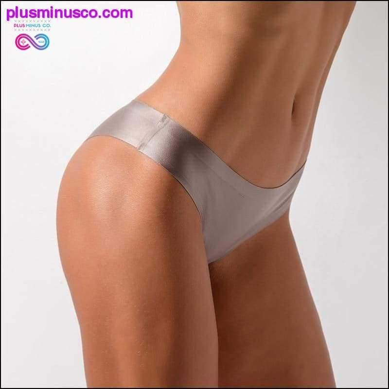 Seamless Lady Thong Soft Ice Silk G String Low Waist Women - plusminusco.com
