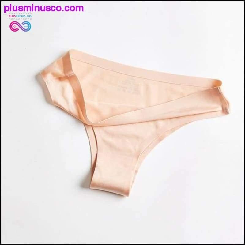 Seamless Lady Thong Soft Ice Silk G String Low Waist Women - plusminusco.com