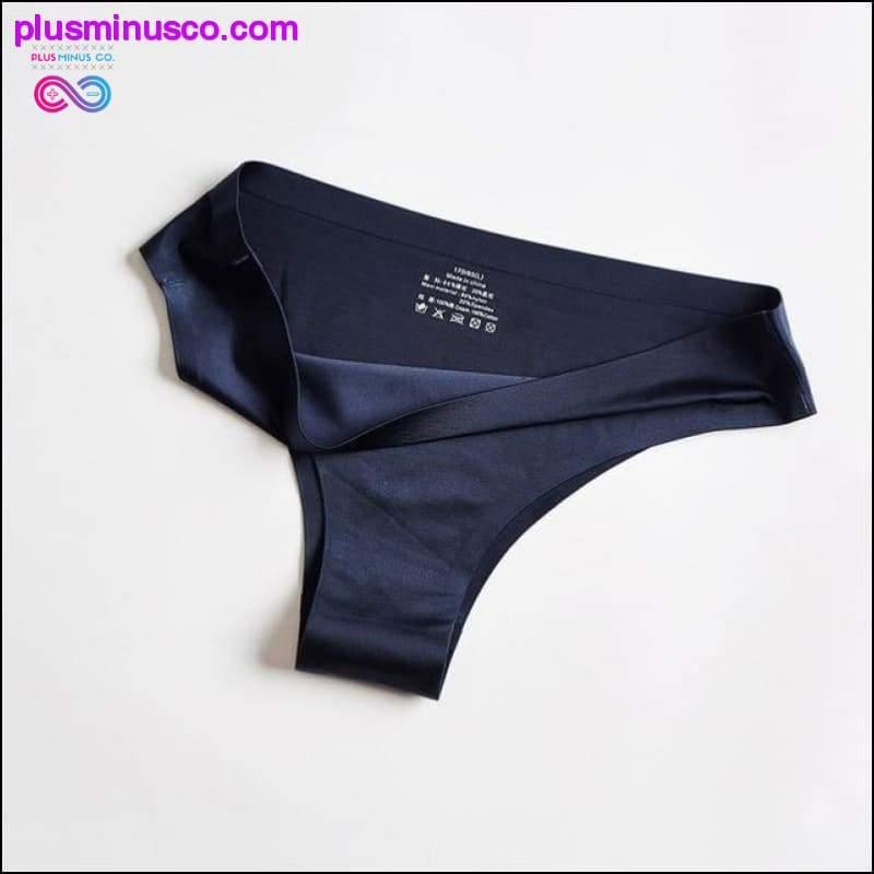 Seamless Lady Thong Soft Ice Silk G String Low Waist Women - plusminusco.com