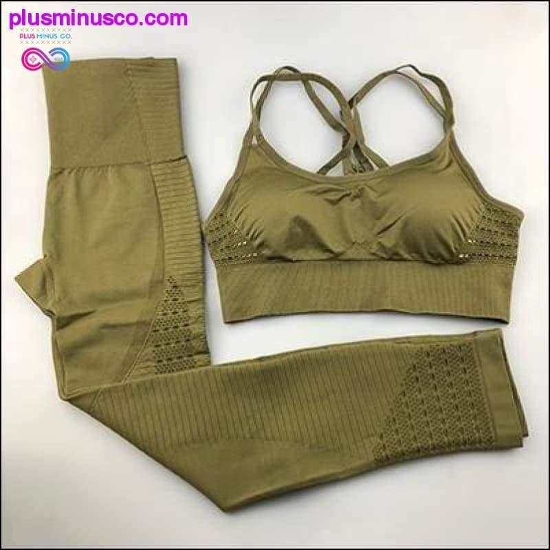 Seamless Yoga Set Women Fitness Clothing Sportswear Woman - plusminusco.com