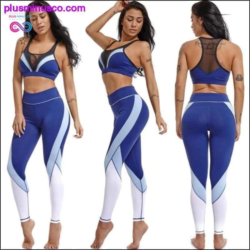 Σετ σουτιέν+παντελόνι κολάν Yoga Fitness Sport Gym Running - plusminusco.com