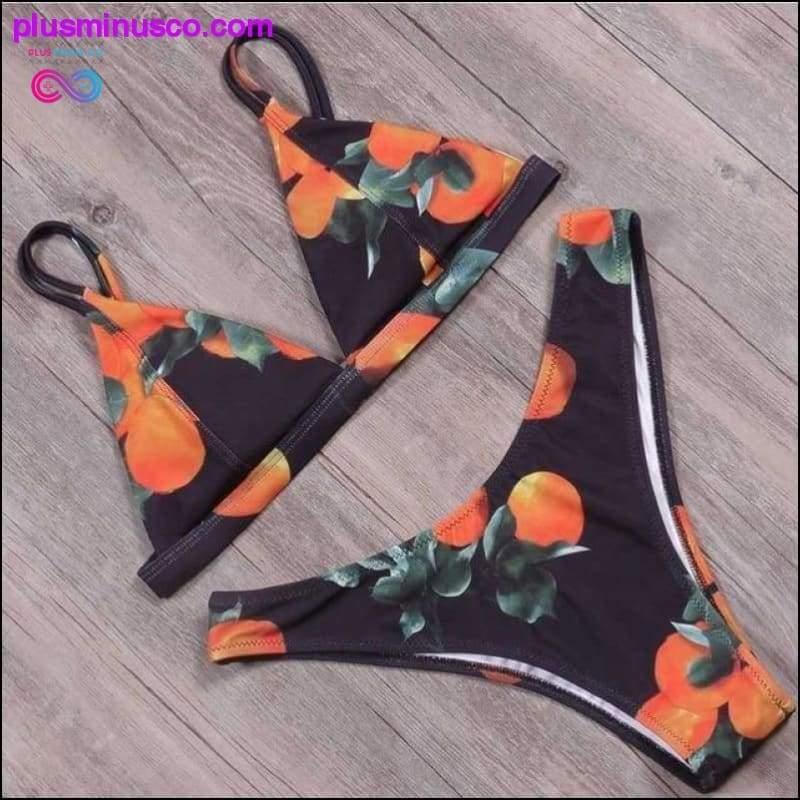 Pakaian Renang Set Bikini Musim Panas Brasil Seksi 2023 Bikini Cetak - plusminusco.com