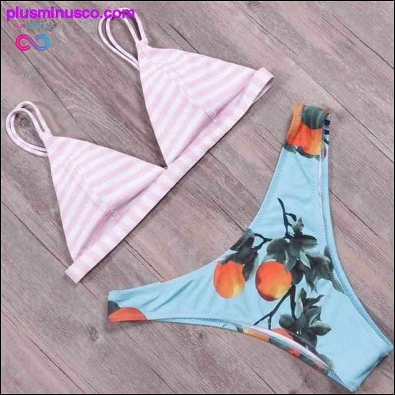 Seksīgs Brazīlijas vasaras bikini komplekts, peldkostīmi 2023. gada drukas bikini — plusminusco.com
