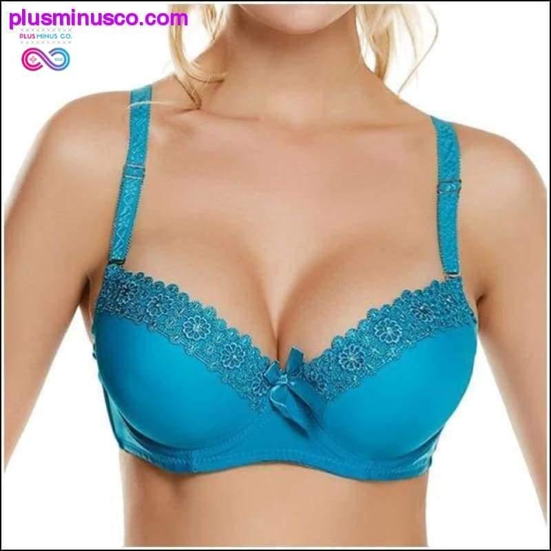 Sexy Lace Fashion Women Bow Push Up Bra Lingerie B Cup - plusminusco.com