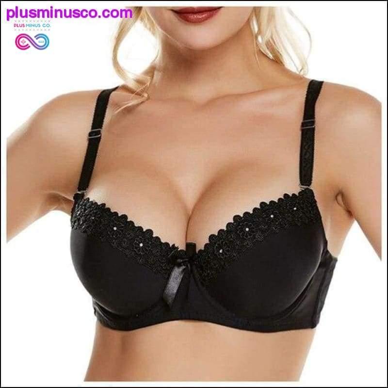 Sexy Lace Fashion Women Bow Push Up Bra Lingerie B Cup - plusminusco.com