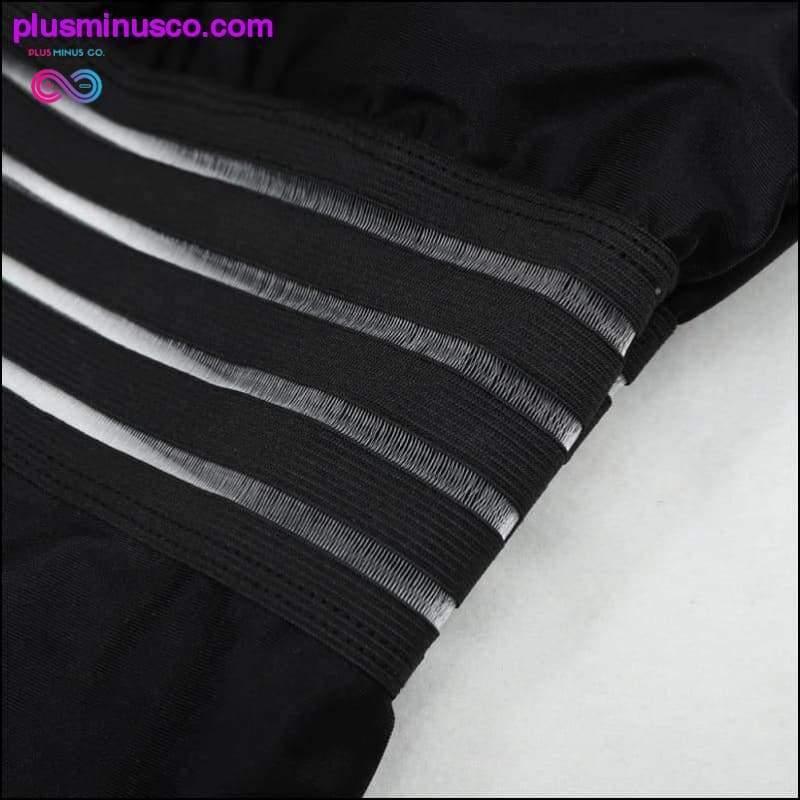 Сексуальний суцільний жіночий купальник з високою шиєю і пов'язкою на спині - plusminusco.com