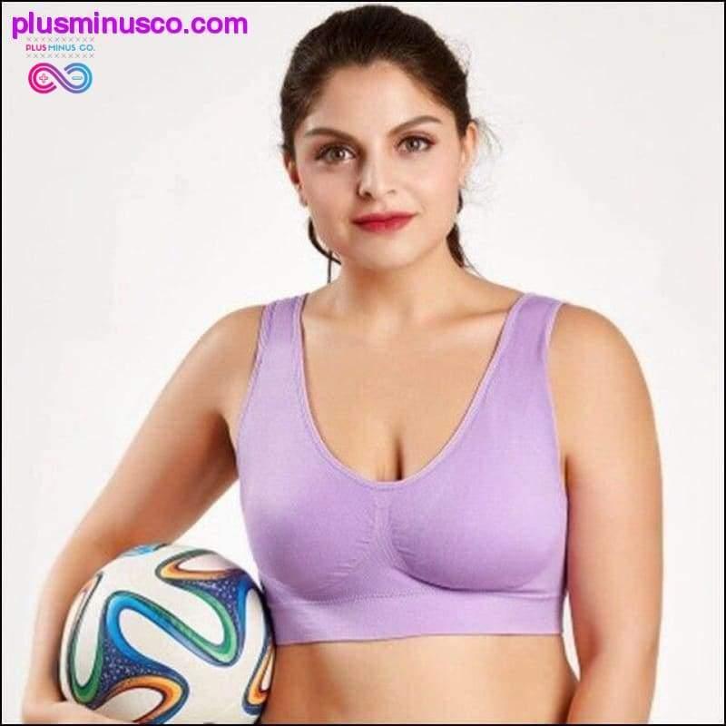 Sexy plus size Bras for Women Breathable Seamless Bra bh - plusminusco.com