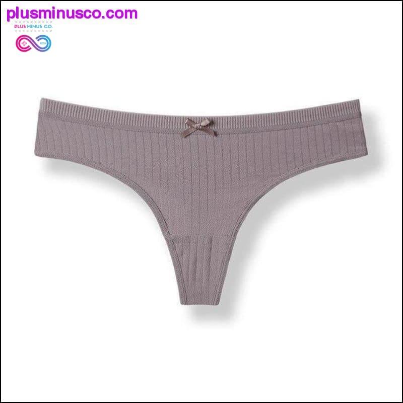 Tangas sexy Pantalones cortos de yoga Mujeres Algodón antibacteriano Sin costuras - plusminusco.com