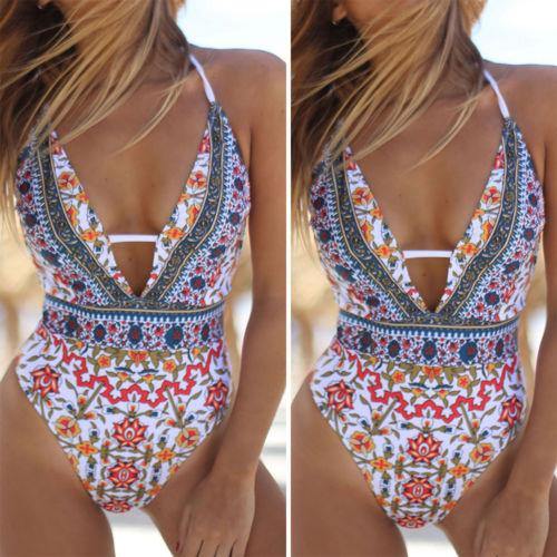 Sexy Women's One Piece Swimsuit Push Up Padded Bikini Monokini Swimwear Beachwear - plusminusco.com