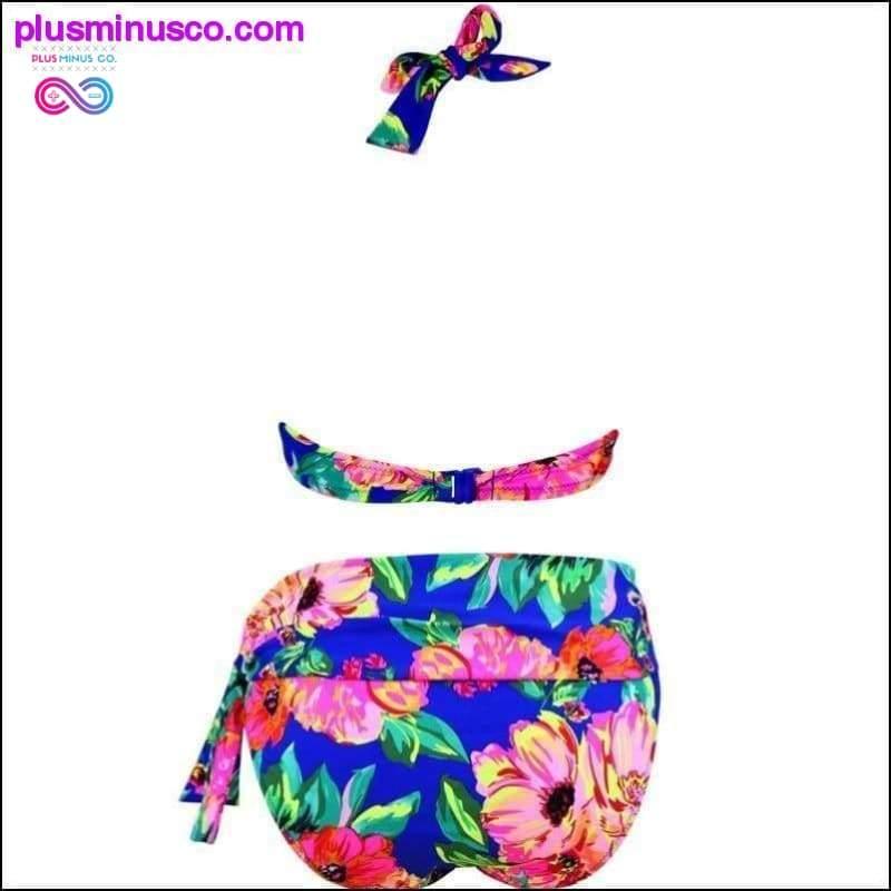 Sexy gestreifter Patchwork-Badeanzug für Damen - plusminusco.com