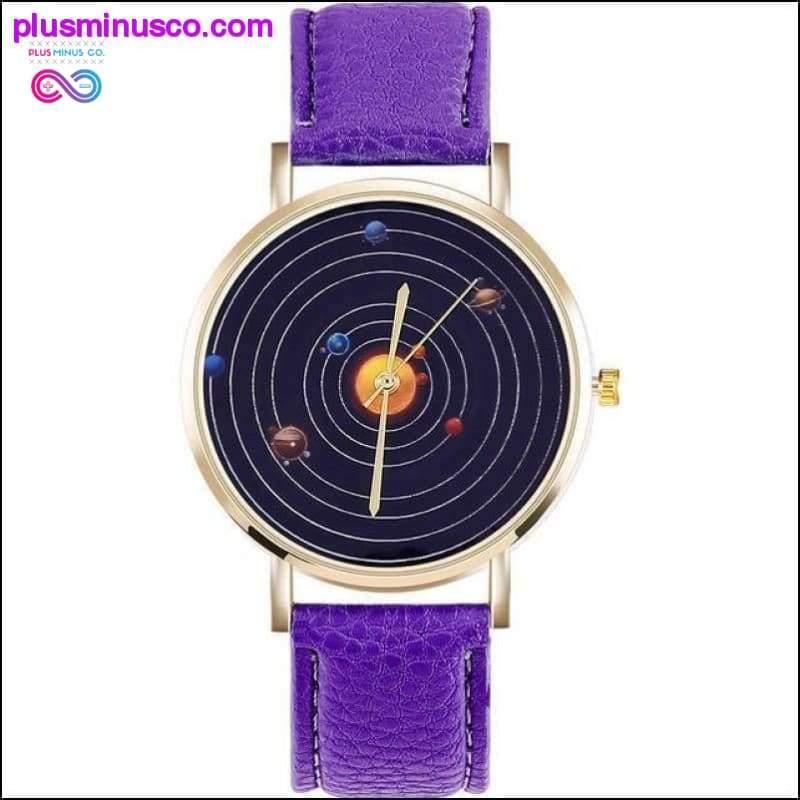 Shaarms Hot Solar System Women Watch Fashion Leather Quartz - plusminusco.com