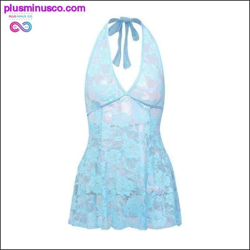 Shestyle Lace Mesh Sexy Halter Camis Scoop Back Backless - plusminusco.com
