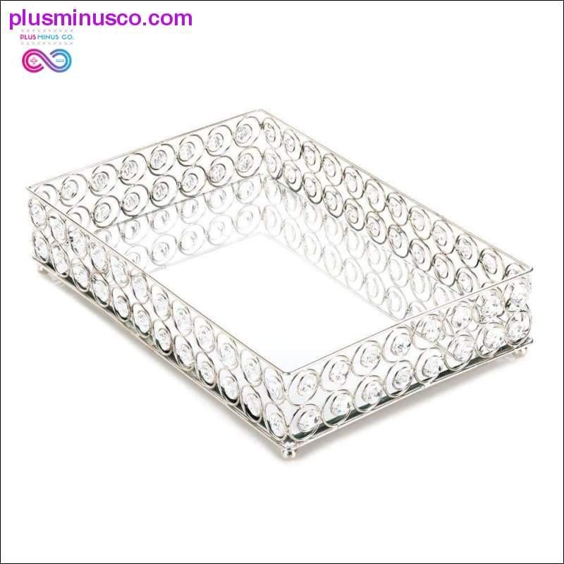 Shimmer Rectangular Jeweled Tray ll Plusminusco.com - plusminusco.com